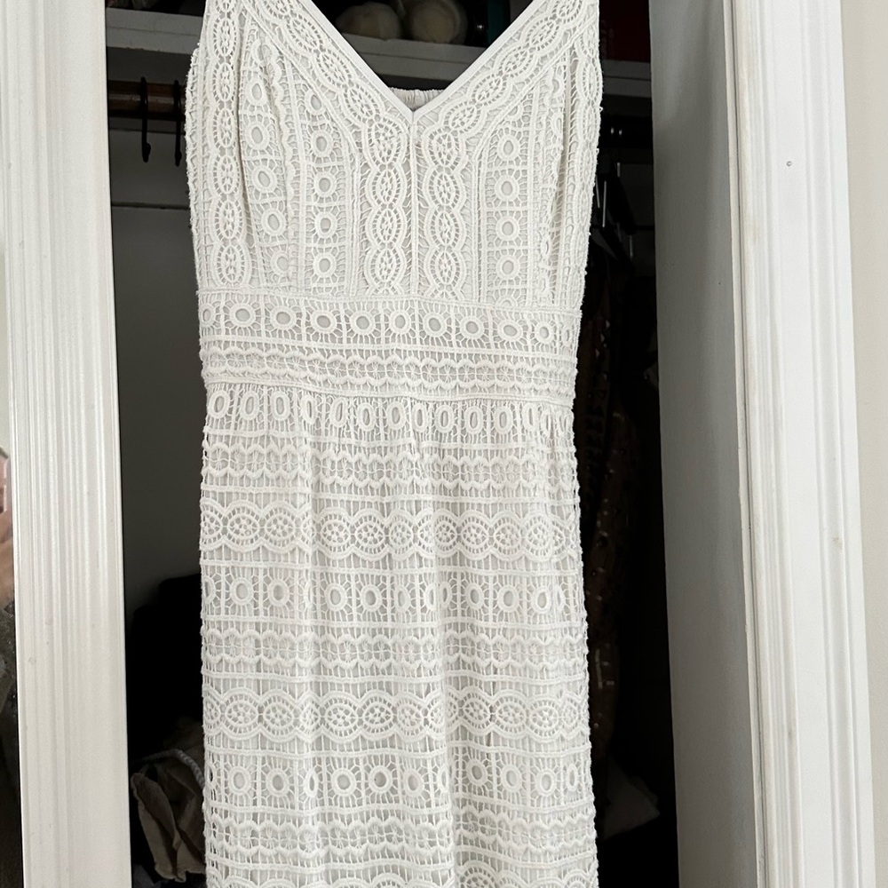 Abercrombie & Fitch White Lace Mini Dress